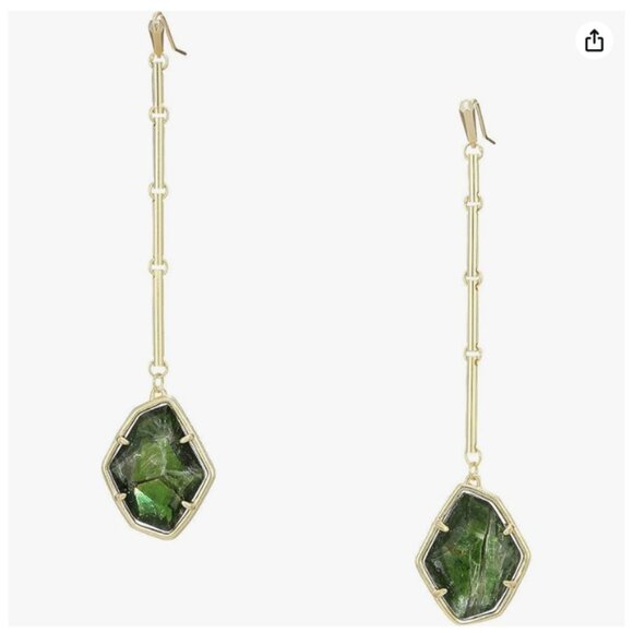 Kendra Scott Charmain Gold Drop Earrings - Picture 1 of 2